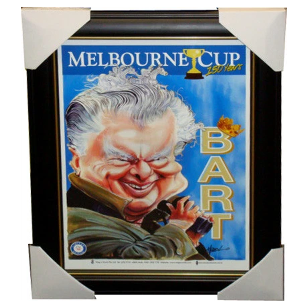 Bart Cummings 150 Year Melbourne Cup Wegs World Print Framed - 3879