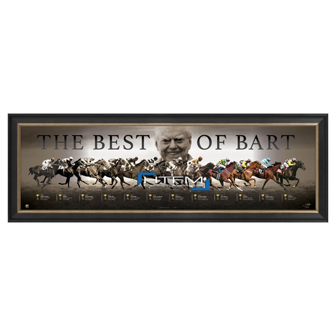 Bart Cummings "the Best of Bart" Melbourne Cup Tribute Vrc Print Framed - 2551