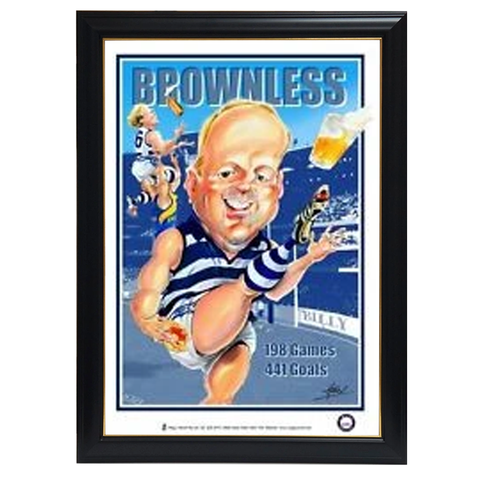 Billy Brownless, Harv Time Print Framed - 4255