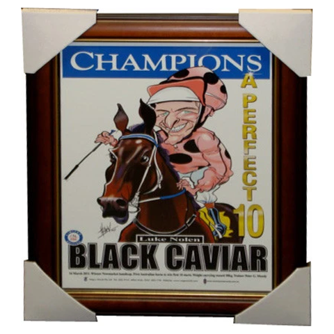 Black Caviar "The Perfect Ten" Wegs World Limited Edition Print - 3842