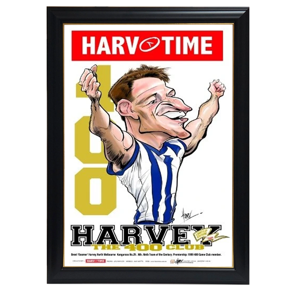 Brent Harvey, 400 Club, Harv Time Print Framed - 4277