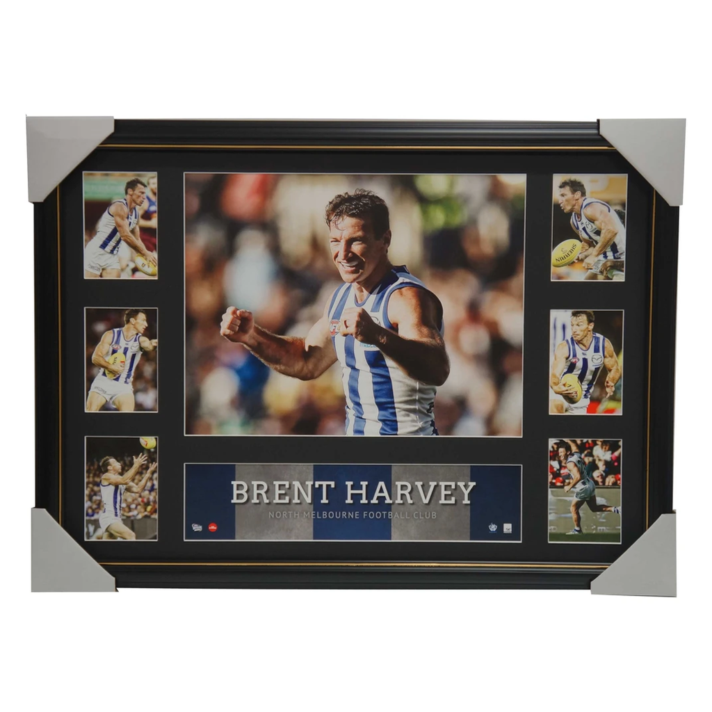 Brent Harvey Kangaroos Super Frame Afl Official Collage Framed North Melbourne - 2894