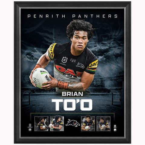 Brian To'o Penrith Panthers Official NRL Player Print Framed New - 4908