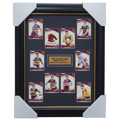 2020 Nrl Traders Cards Brisbane Broncos Team Set Framed Boyd Milford Gillett  - 4018