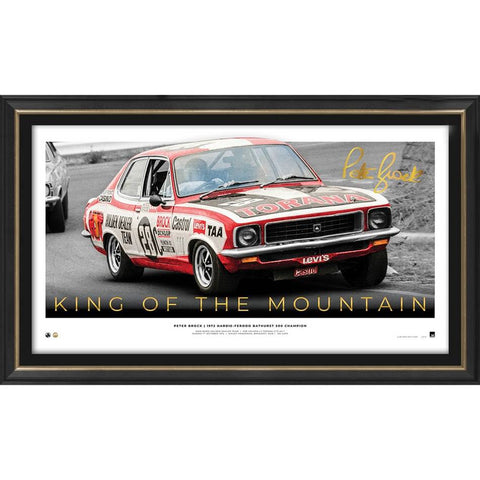 Peter Brock 50th Anniversary King of the Mountain ICON Series Official Print Framed - 5325