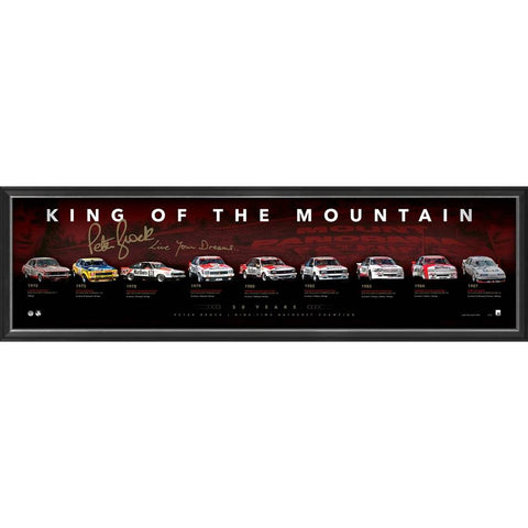 Peter Brock 50th Anniversary King of the Mountain Timeline Official Print Framed - 5324