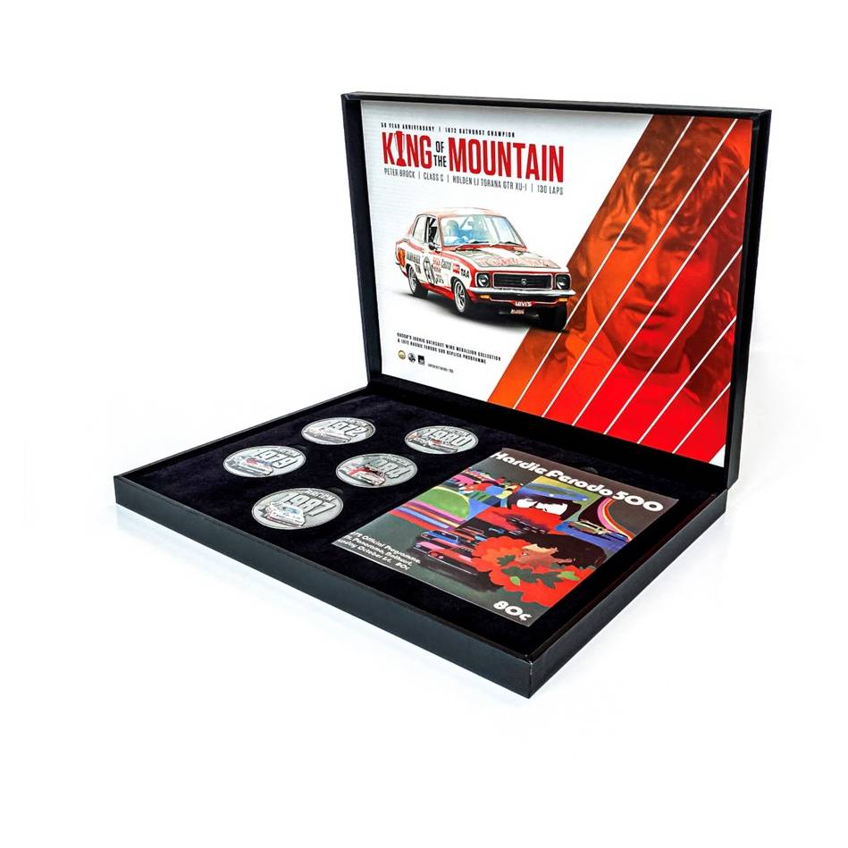 Peter Brock 50 Year Anniversary Bathurst Official Medallion Set - 5328