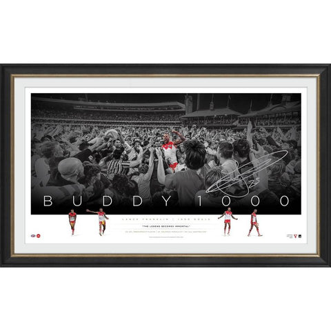 Lance Franklin 1000 Goals Signed Icon Series Framed - 5124