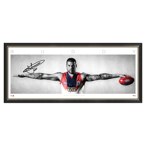 Buddy Franklin Signed Sydney Swans Afl Official Wings Print Framed 2017 Coleman Medallist - 3157