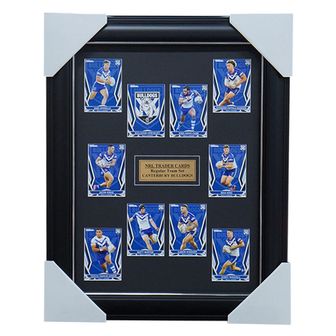 2023 NRL Traders Cards Canterbury Bulldogs Team Set Framed - 5421