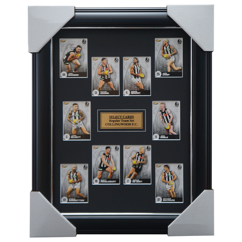 Collingwood 2021 AFL Select Team Card Set Framed De Goey Pendlebury Grundy - 4629