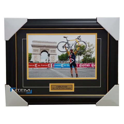 Cadel Evans 2011 Tour De France Champion Photo Framed with Plaque - 1566