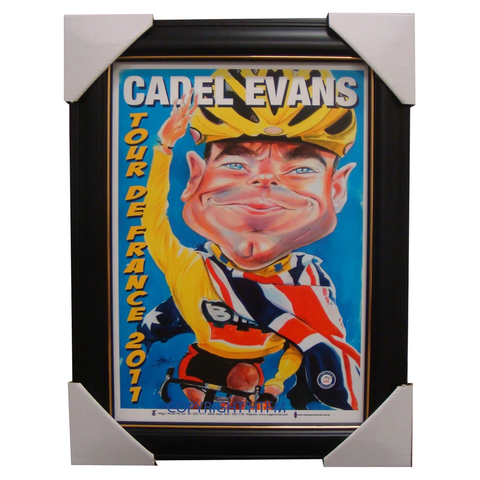Cadel Evans Wegs World 2011 Tour De France Champion Framed - 3877