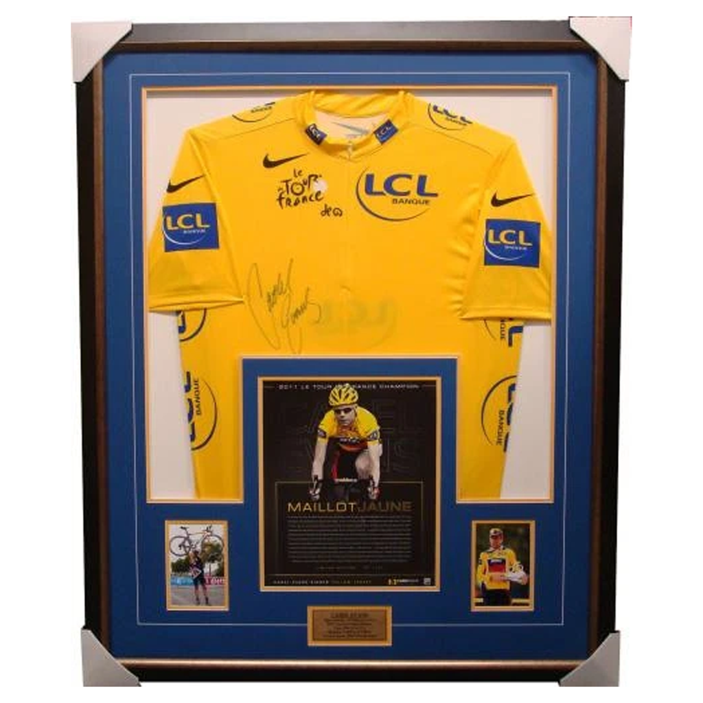 Cadel Evans Yellow Official Tour De France Signed Jersey Framed L/e - 1354