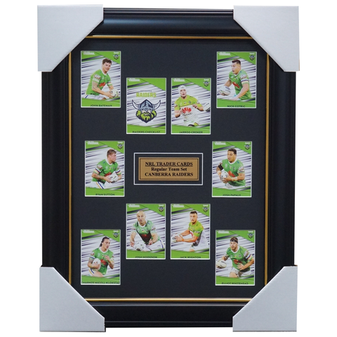 2020 Nrl Traders Cards Canberra Raiders Team Set Framed Hodgson Croker Papalii - 4019