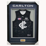 Carlton Football Club 2021 AFL Official Team Signed Guernsey - 4696 Last One