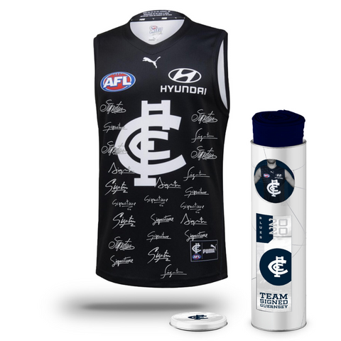 Carlton Football Club 2020 Afl Official Team Signed Guernsey - 4132