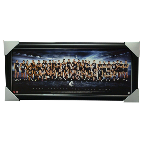 Carlton 2013 Official Afl Team Poster Framed Judd Murphy - 1323