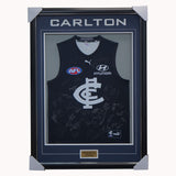 Carlton Football Club 2020 Afl Official Team Signed Guernsey - 4132