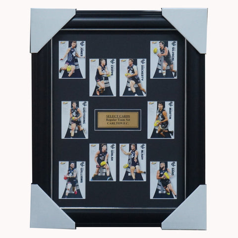 Carlton Blues 2022 Select Card Team Set Framed Walsh Cripps McKay - 5032