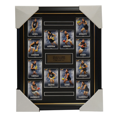 Carlton Blues 2016 Select Card Team Set Framed Marc Murphy Patrick Cripps Gibbs - 2637