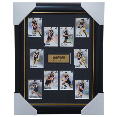 Carlton 2020 Select Team Card Set Framed Patrick Cripps Walsh - 3996