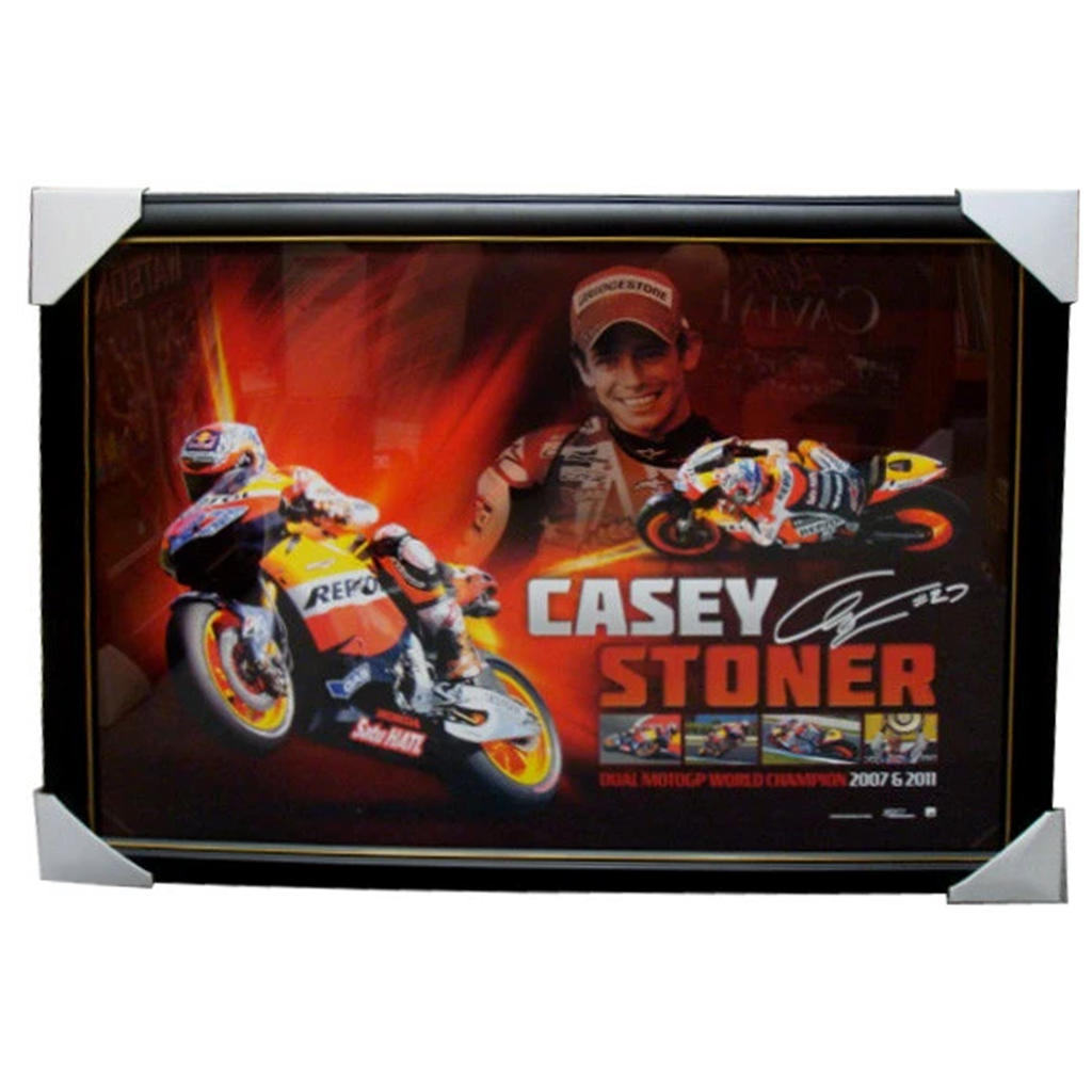 Casey Stoner 2011 World Champion Official Signed Facsimile L/e Print - 3865