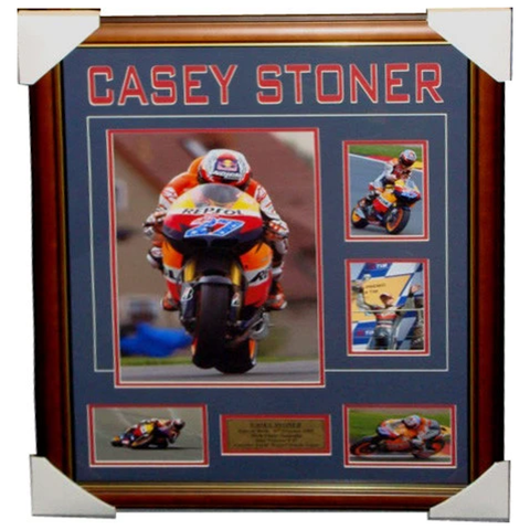 Casey Stoner Repsol Honda Photo Collage Framed - 3550