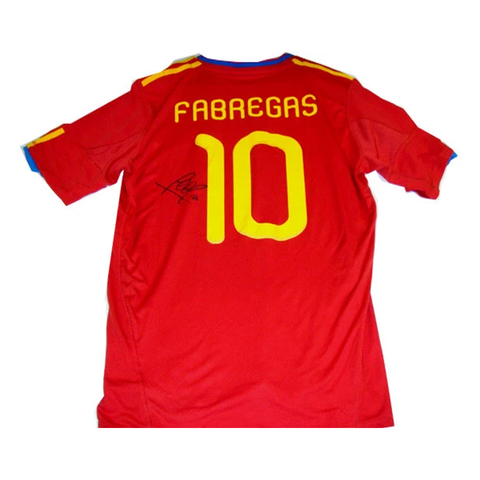 Cesc Fabregas Spain World Cup Champions 2010 Signed Jersey - 2787