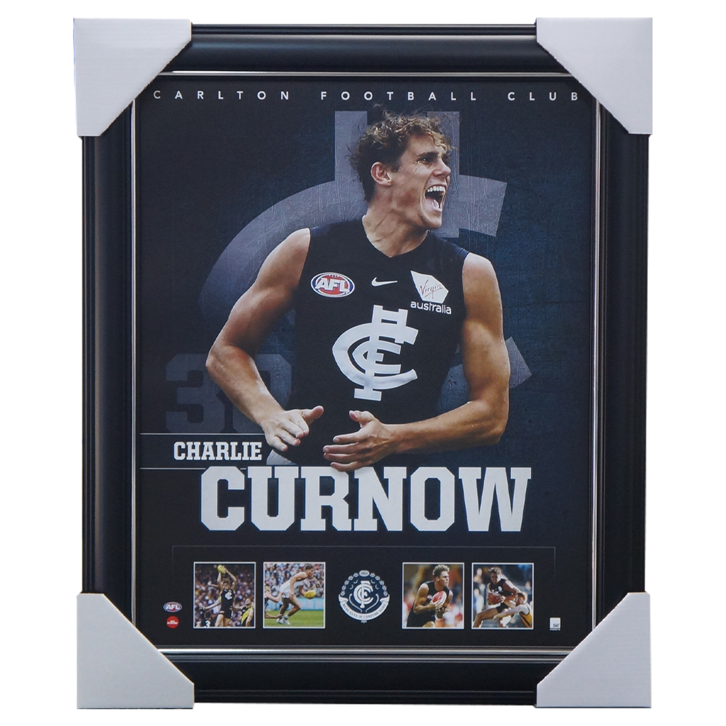 Charlie Curnow Carlton F.c. Official Licensed Afl Print Framed New - 3687