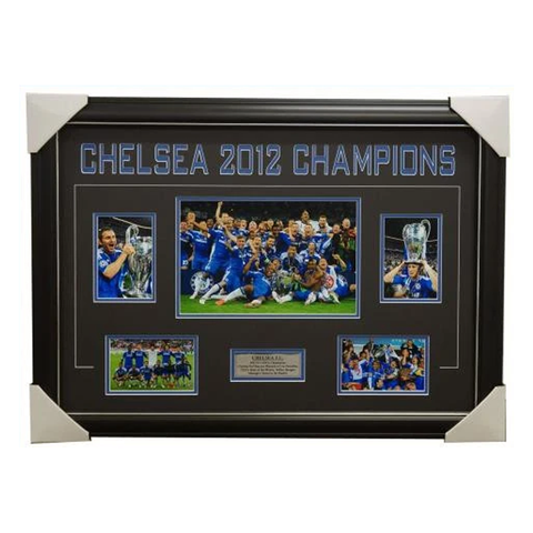 Chelsea 2012 Champions League Winners Photo Collage Framed - 4005