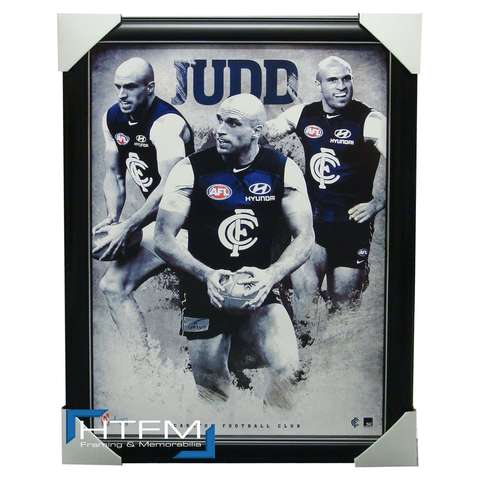 Chris Judd Carlton Football Club Official Print Framed - 1221