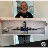 Clint Gutherson Signed Parramatta Eels Official NRL Wings Print Framed - 4723