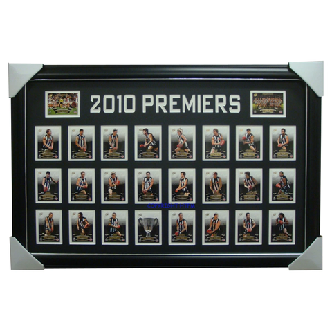 Collingwood Premiership 2010 Limited Edition Cards Framed - 3137