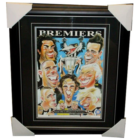 Collingwood Weg's World Limited Edition 2010 Premiers Print Framed - 2740