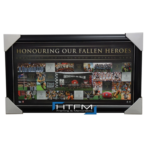 Collingwood Anzac Day Afl Limited Edition Print Framed - 1807