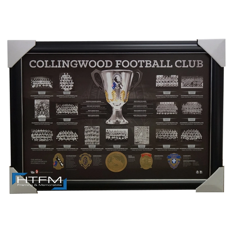 Collingwood Historical Series Premiership Afl Licensed Print Framed - 1853