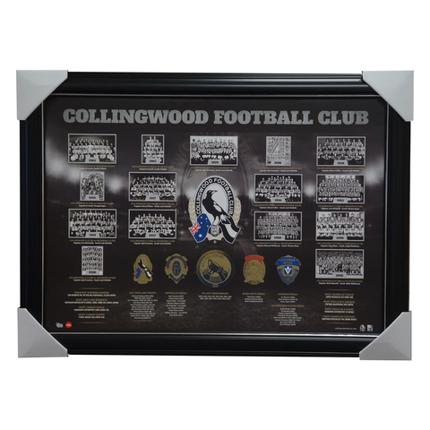 Collingwood Limited Edition Historical Series Print with Embossed Medals Framed - 2984