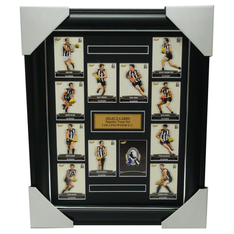 Collingwood Magpies 2013 Select Cards Set Framed includes Swan, Pendlebury - 1191