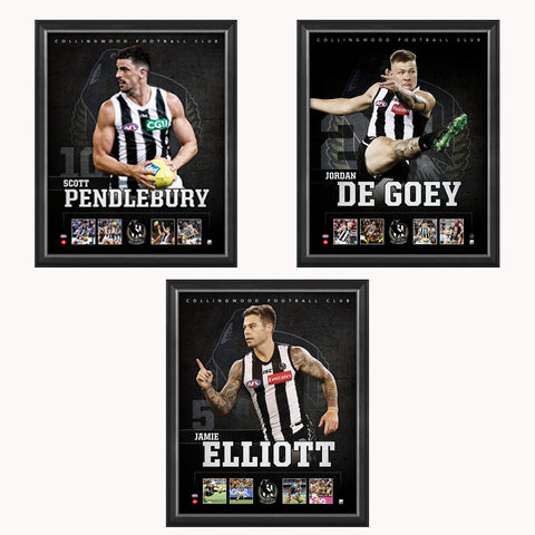 Collingwood Package Official Licensed Afl Prints Framed De Goey Pendlebury Elliot - 3704