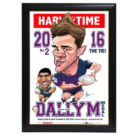 Cooper Cronk, 2016 Dally M, Harv Time Print Framed - 4127