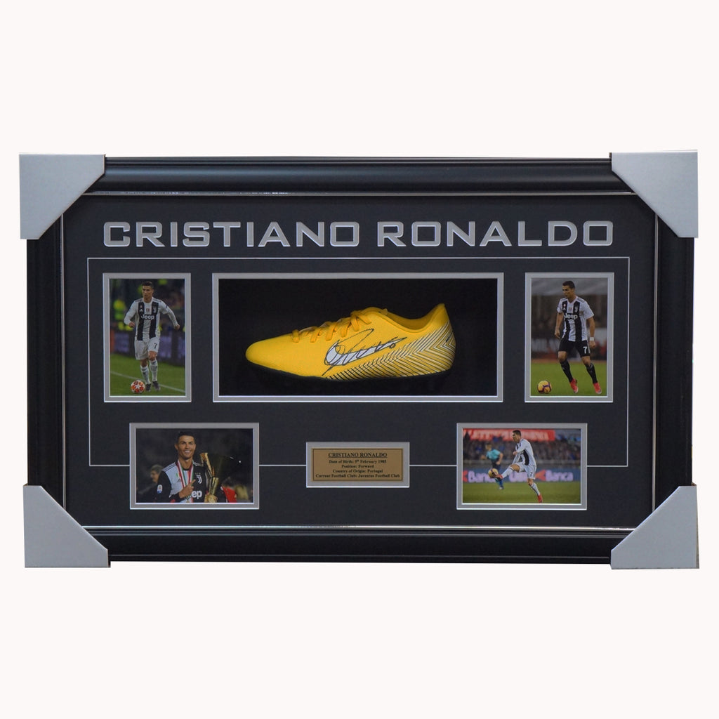 Cristiano Ronaldo Signed Juventus Nike Boot Box Framed with Photos - 4370