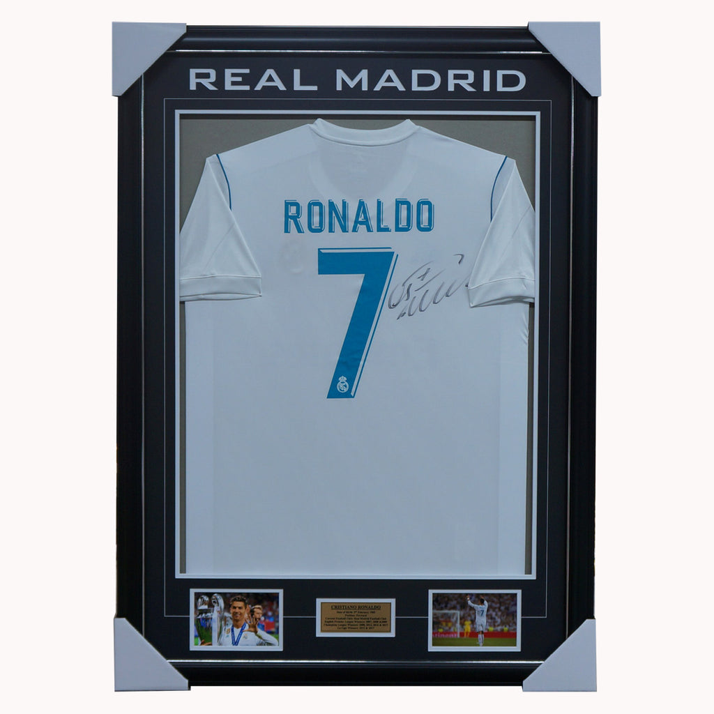 ronaldo real madrid signed jersey