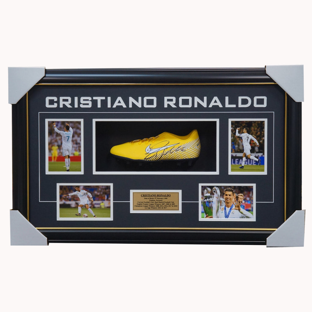 Cristiano Ronaldo Signed Real Madrid Nike Boot Box Framed UEFA Champions - 2904