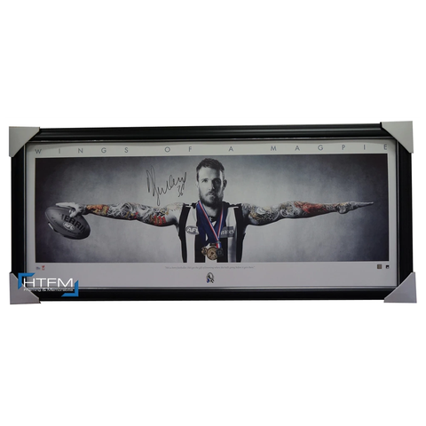 Dane Swan Signed Afl Collingwood Wings Official Licensed Print Framed Brownlow - 1849