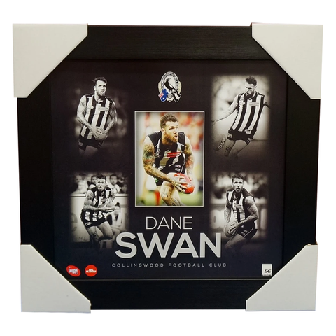 Dane Swan Unsigned Collingwood Magpies Afl Official Montage 2015 Print Framed - 1090