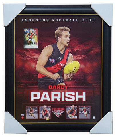 Darcy Parish Essendon F.C. Official Licensed AFL Print Framed + Signed Card - 5310