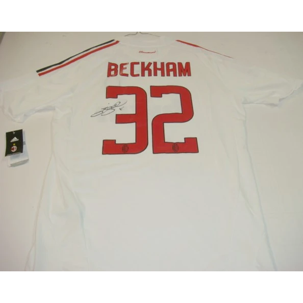 David Beckham Ac Milan Away Signed 2008/09 Jersey