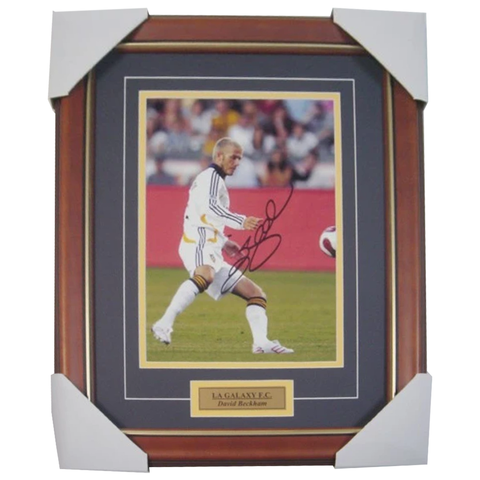 David Beckham La Galaxy Signed Photo Framed With Plaque - 1745