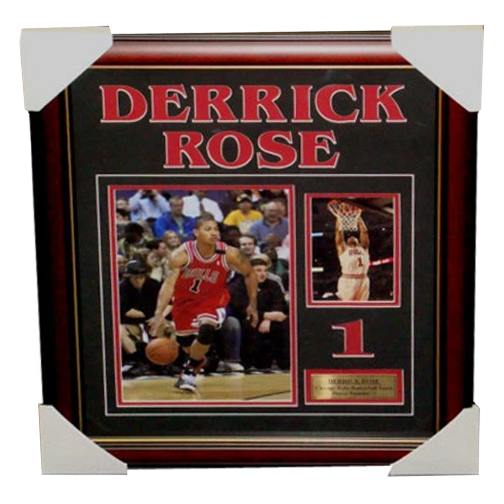 Derrick Rose Chicago Bulls Photo Collage Framed - 3335